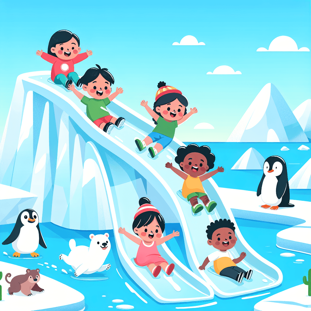 Arctic Ice Slide Adventure Numbered Painting Kits