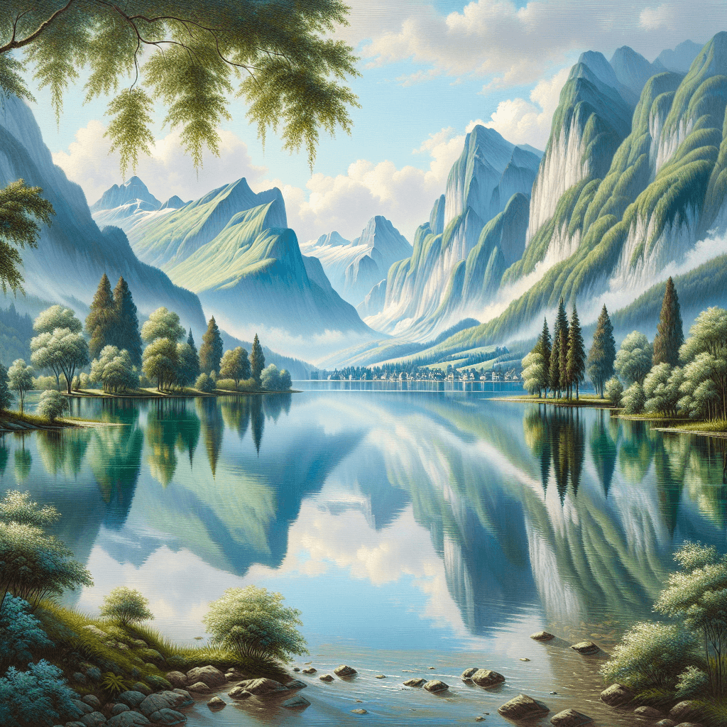 Serene Lakeside Reflections DIY Paint By Numbers