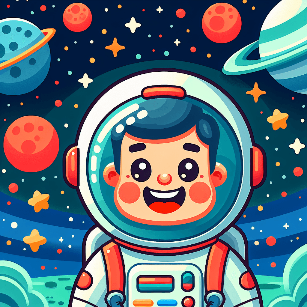 Joyful Astronaut Numbered Painting Kits
