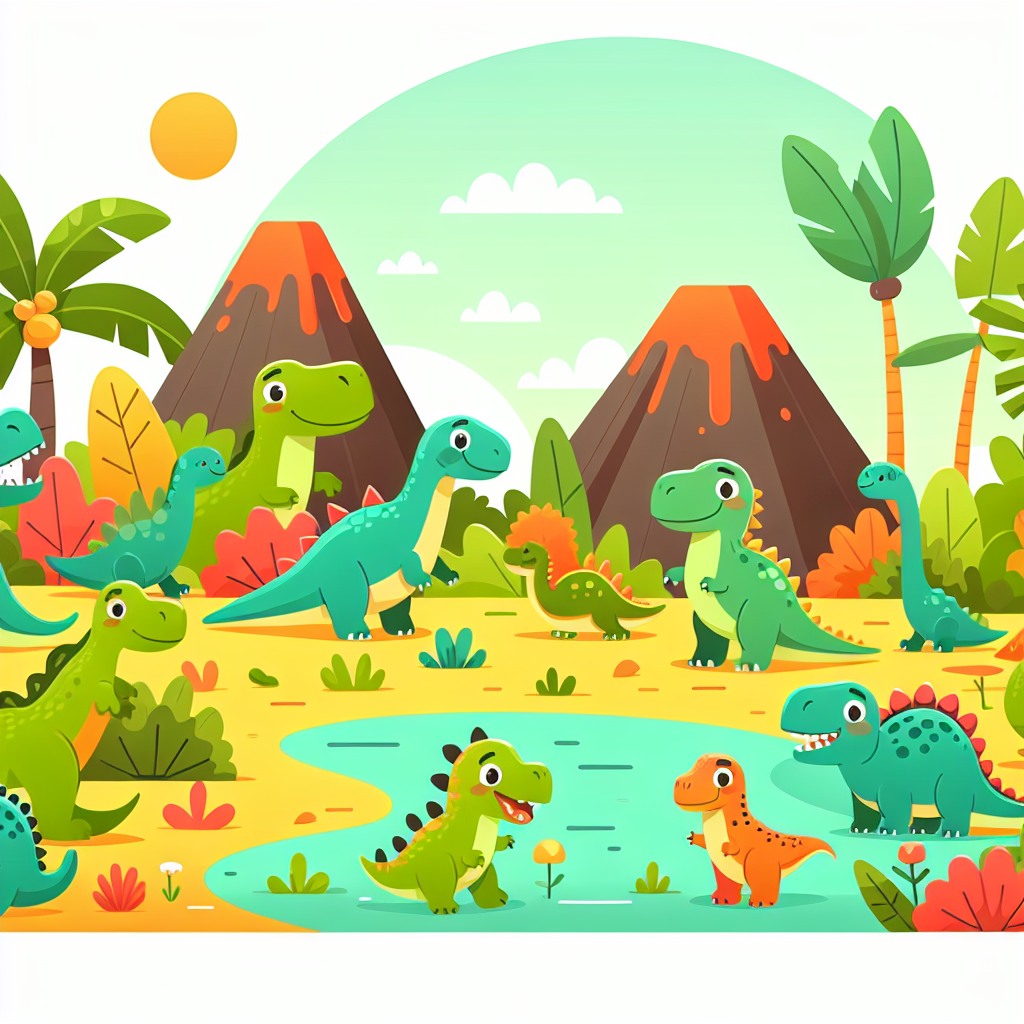 Dinosaurs Roam Painting Number Kit