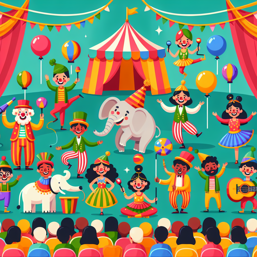 Exciting Circus Extravaganza Paint By Numbers