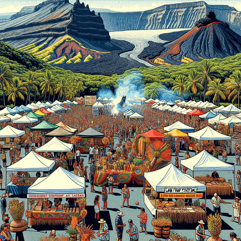 Pahoa Lava Flow Festival Paint By Numbers