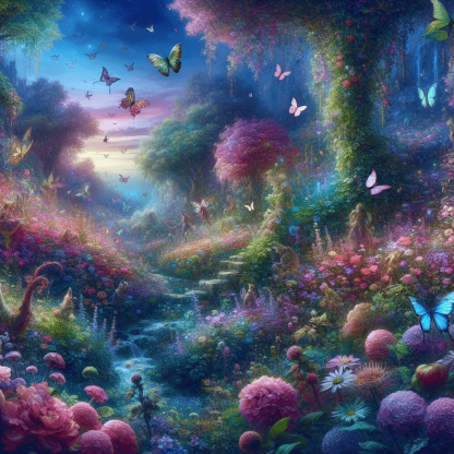Mystical Garden Glimpse DIY Paint By Numbers