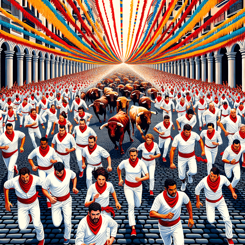Fiesta De San Fermín - Pamplona Numbered Painting Kits