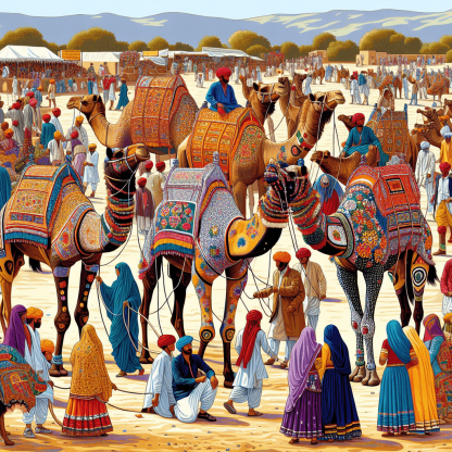 Camel Festival - Pushkar Number Painting