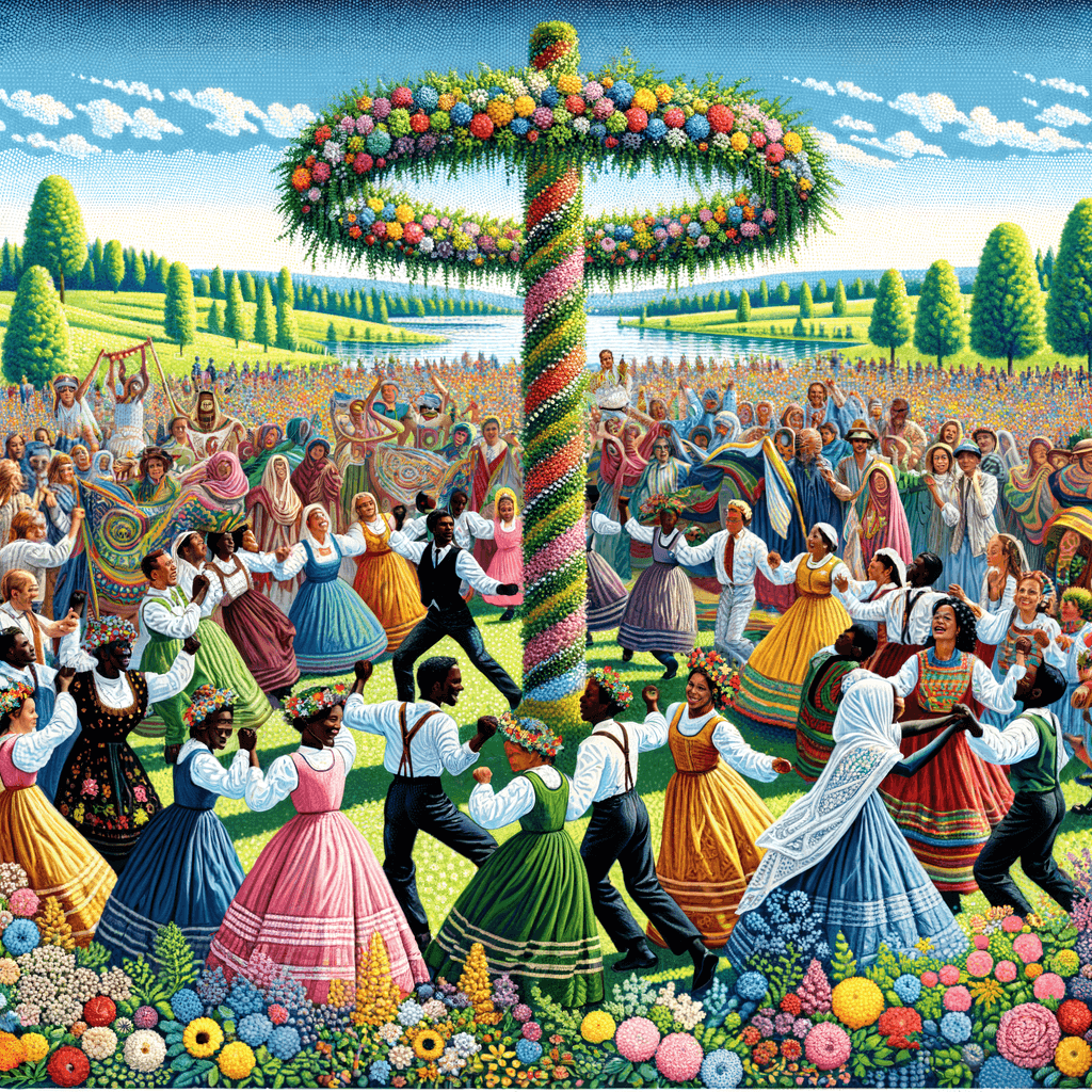 Midsummer Festival - Stockholm Painting By Numbers Kit