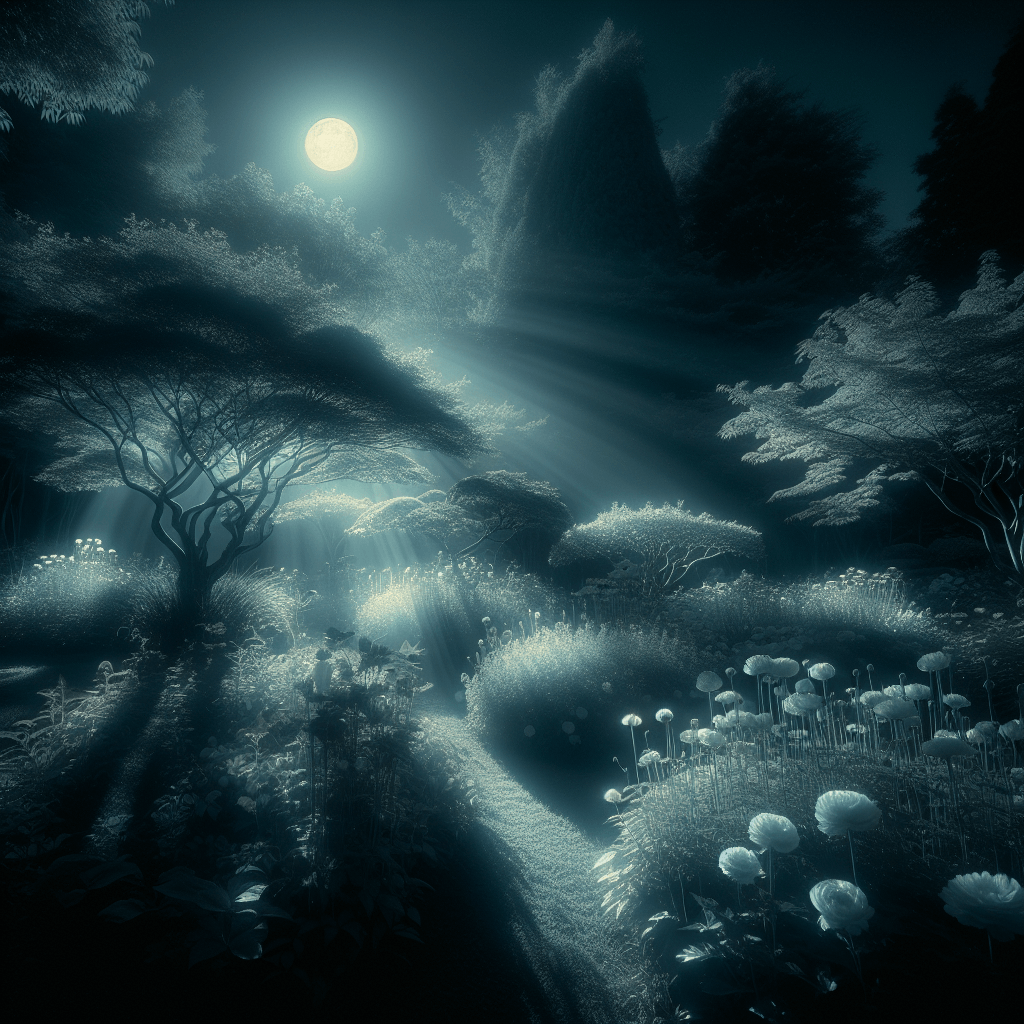 Moonlit Garden Retreat Paint By Numbers Art