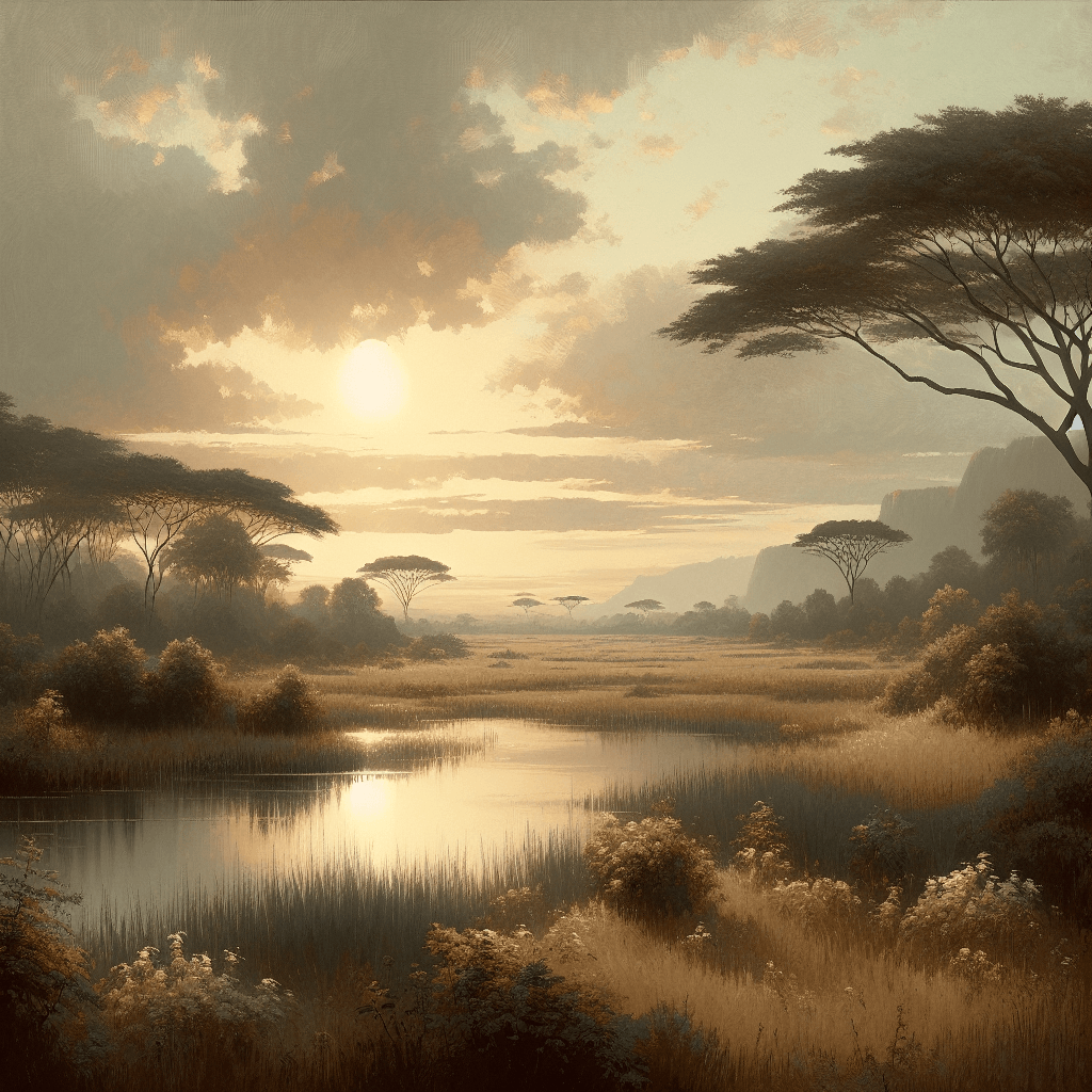 Elephant's Gentle Stroll Paint By Numbers Art