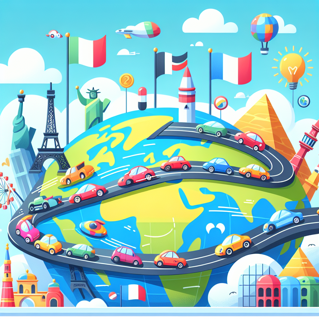 Race Around The World Paint By Numbers