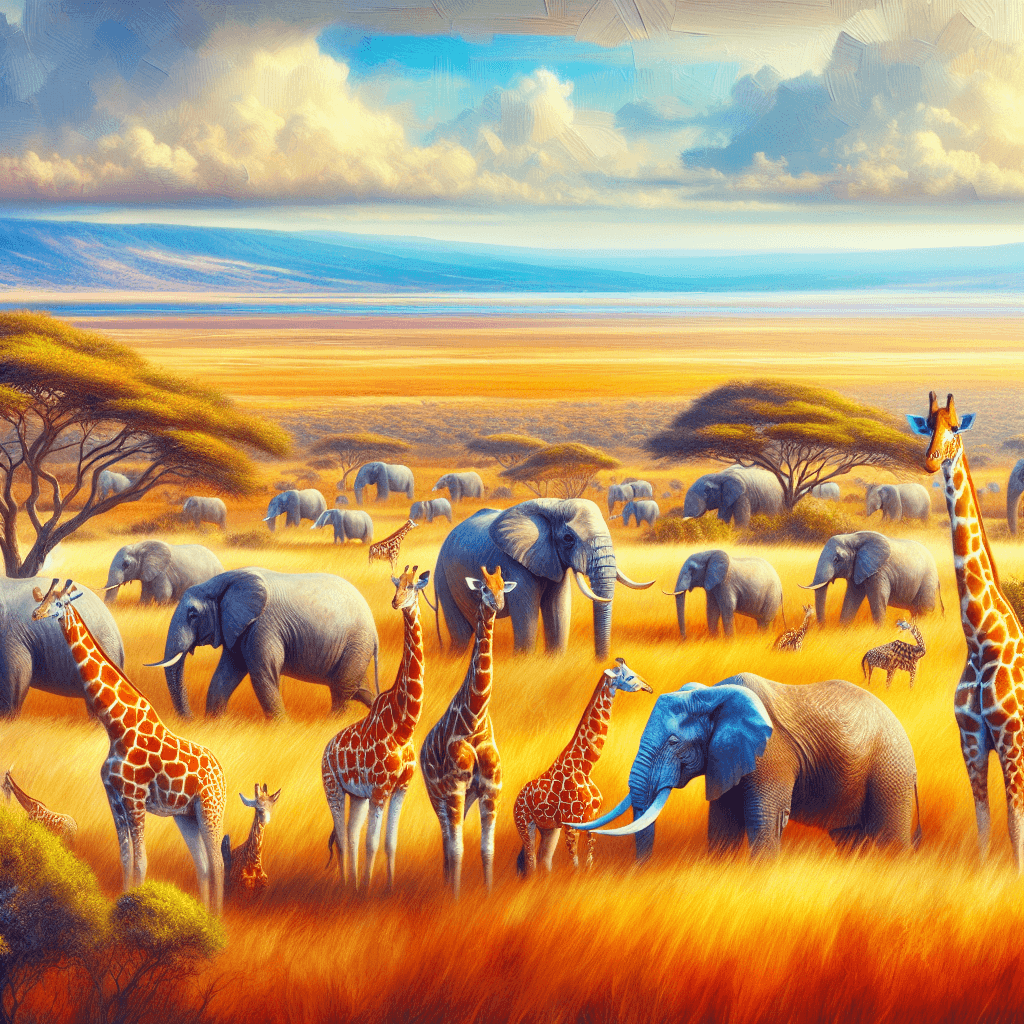 Safari Plains Adventure Numbered Painting Kits