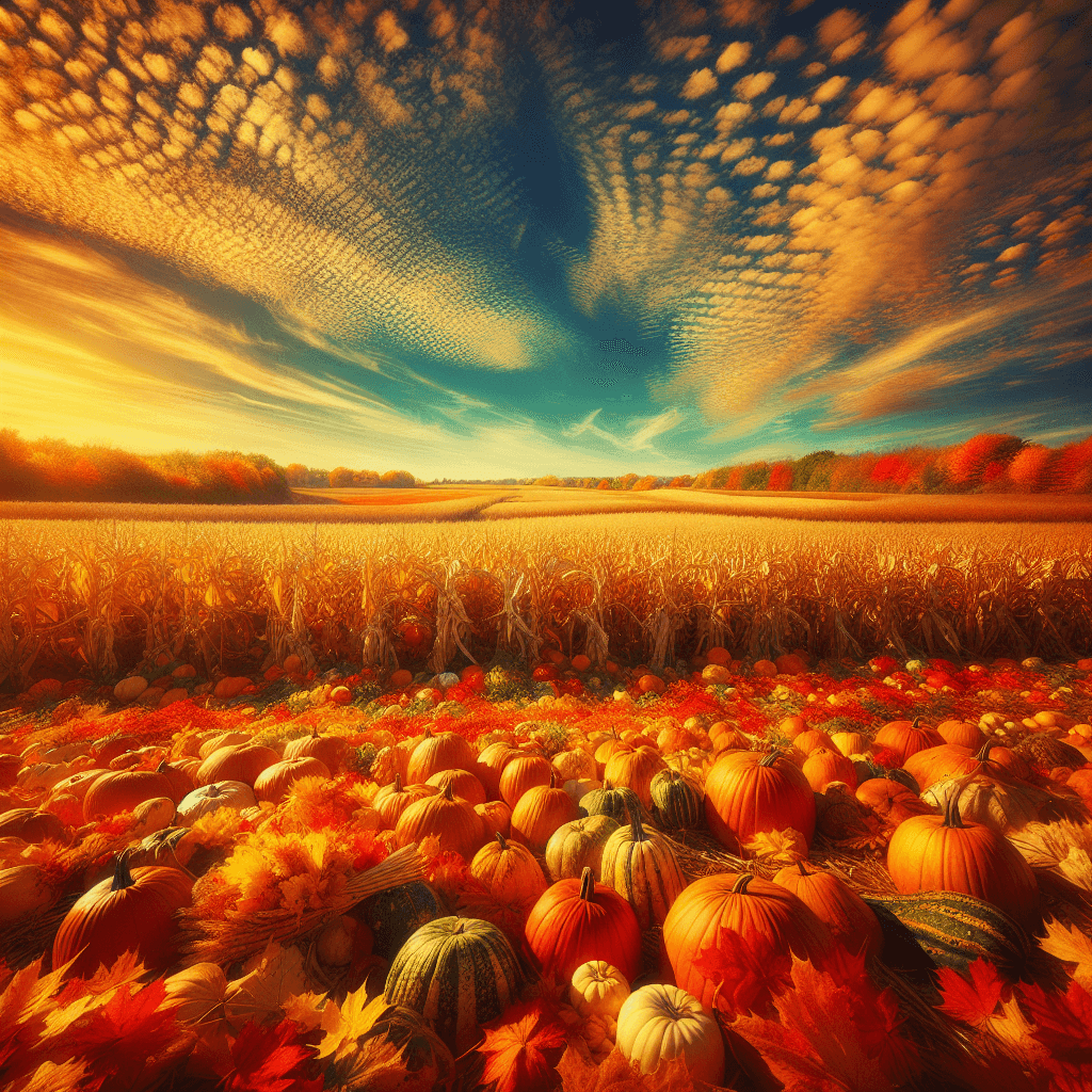 Autumn's Golden Harvest Paint By Numbers Kits