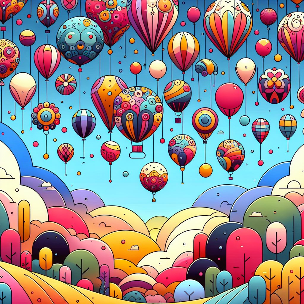 The Whimsical Balloon Festival Painting Number Kit