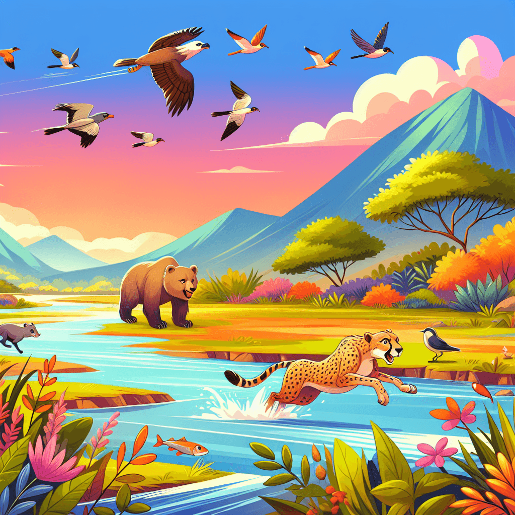 Epic Animal Adventure Painting Number Kit
