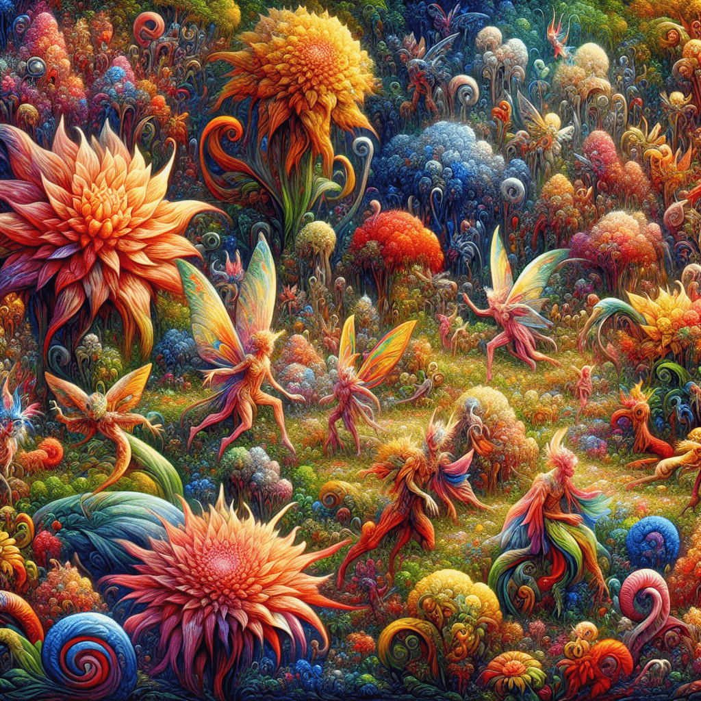 Fantasy Garden Frolic Paint By Number