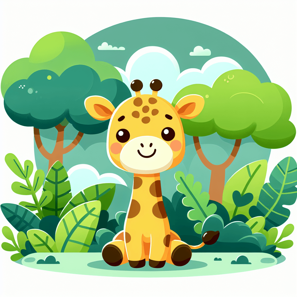 Giraffe Jungle Safari Painting Number Kit