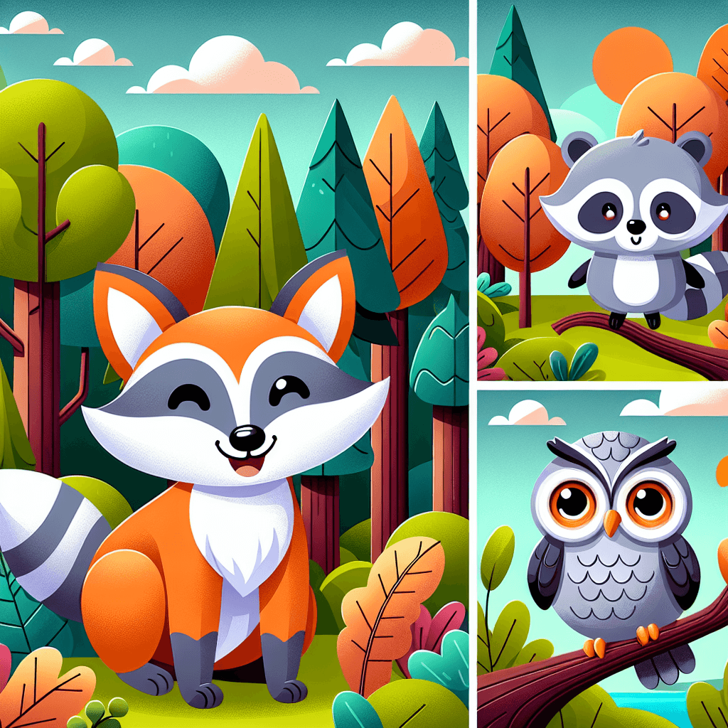 Adventure With Forest Animals Paint By Numbers