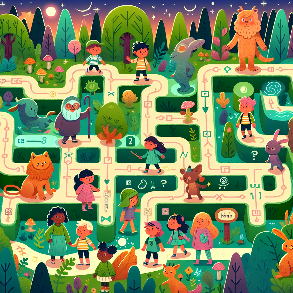 Mystic Woodland Maze Painting Number Kit