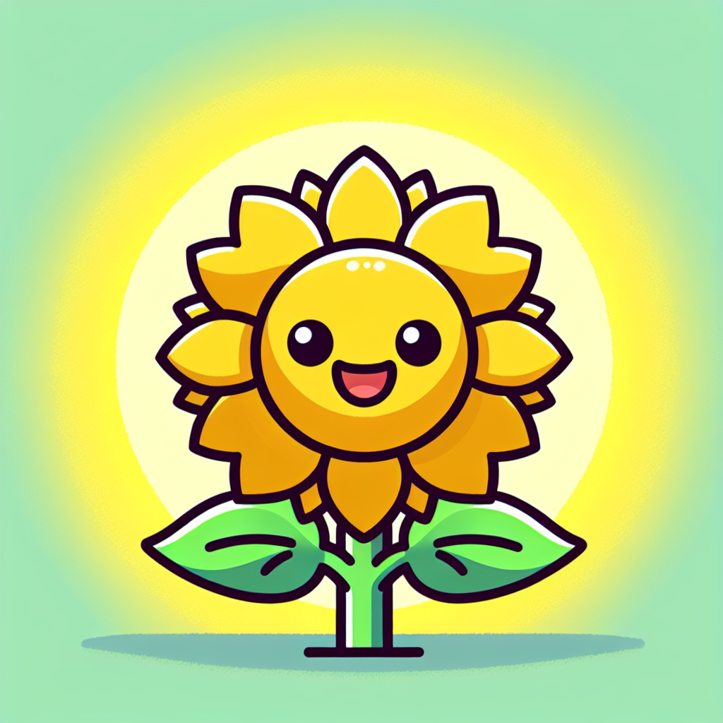 Silly Sunflower Number Painting