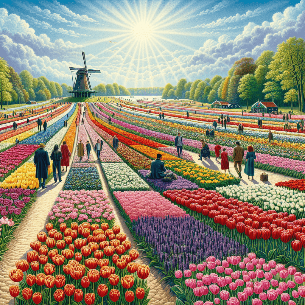 Holland Tulip Festival - Netherlands DIY Paint By Numbers
