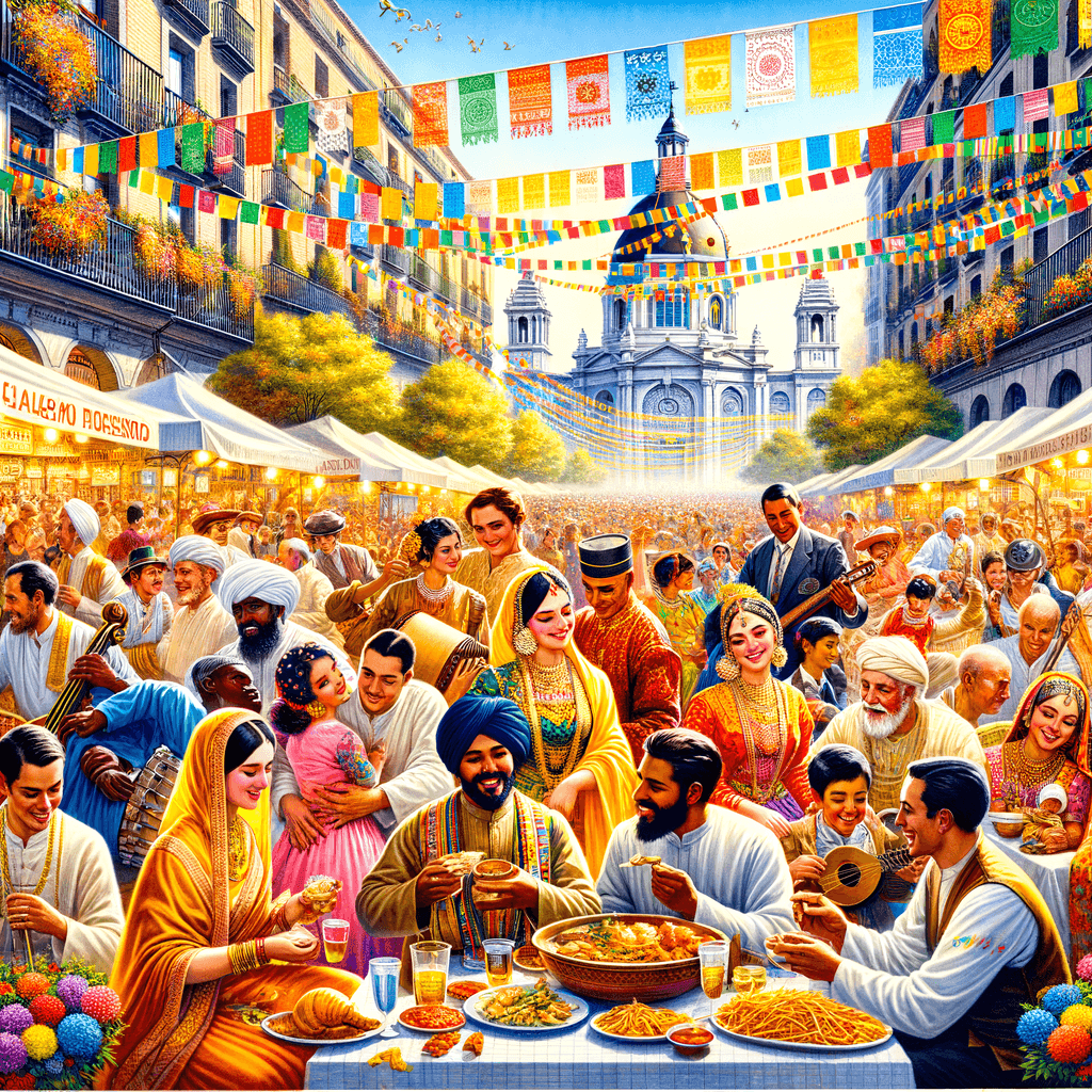 Fiesta De San Isidro - Madrid, Spain Numbered Painting Kits