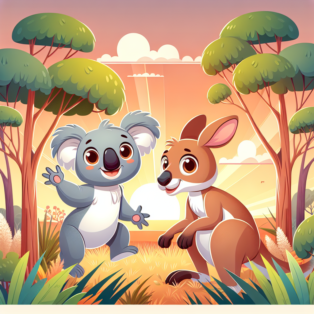 Koala's Kangaroo Kaper Painting Number Kit