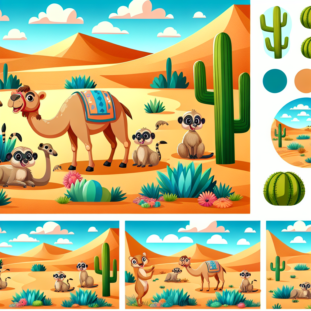 Desert Discovery Safari Painting Number Kit