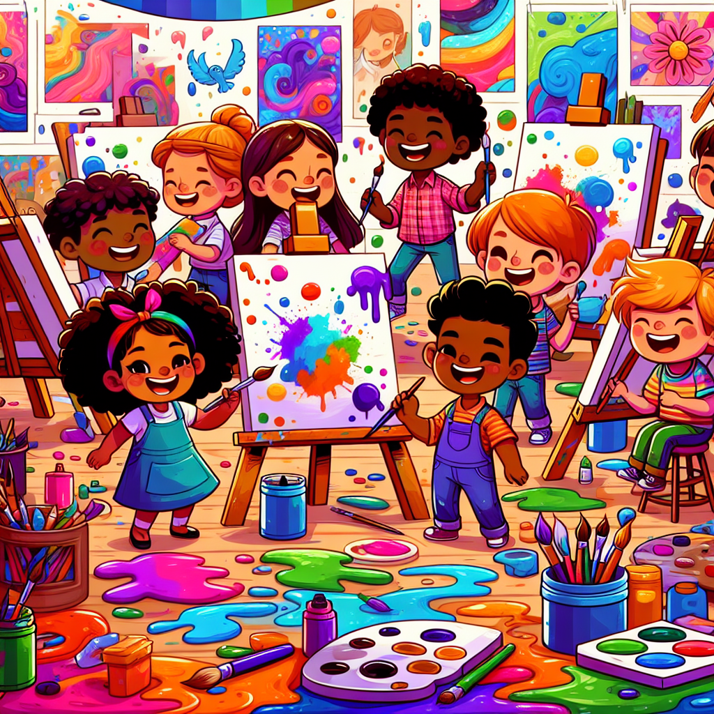 Little Artists Studio Number Painting