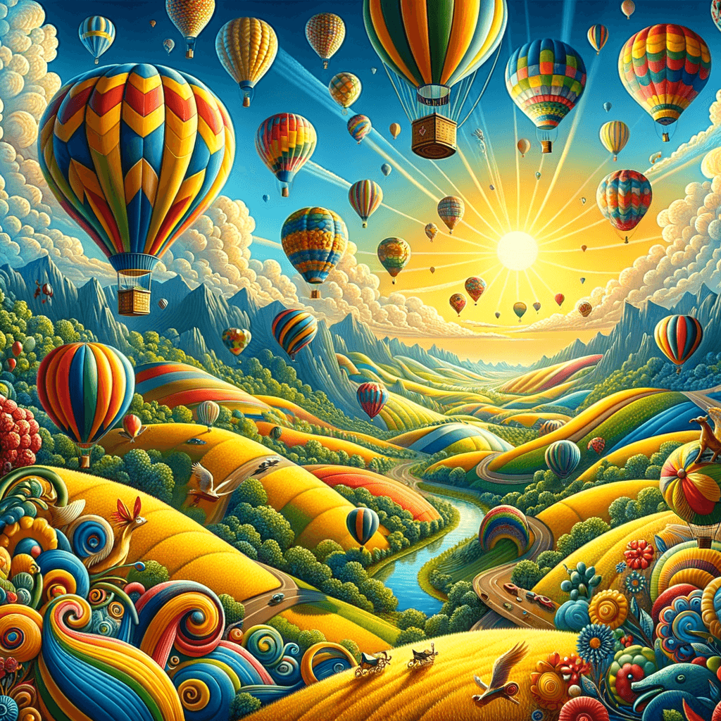 Playful Balloon Adventure Numbered Painting Kits