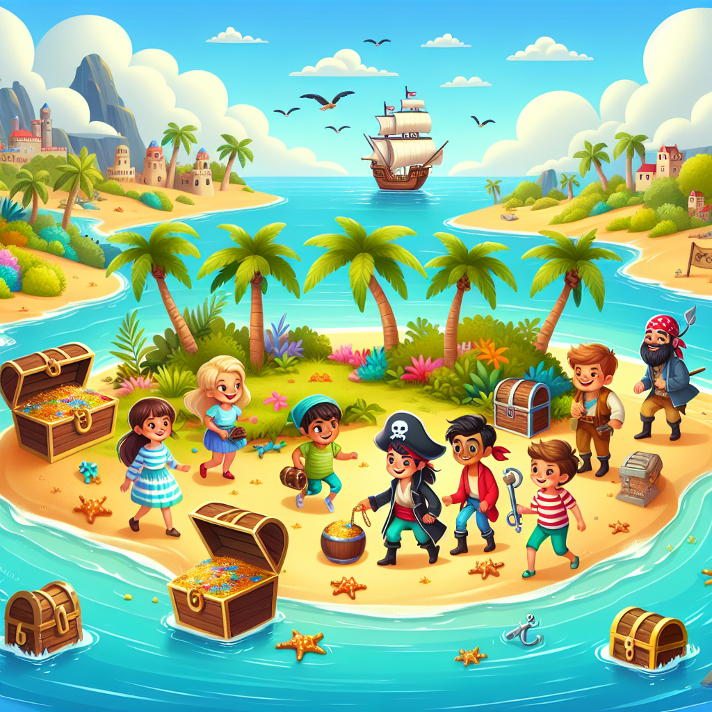 Fun Pirate Treasure Hunt Paint By Number