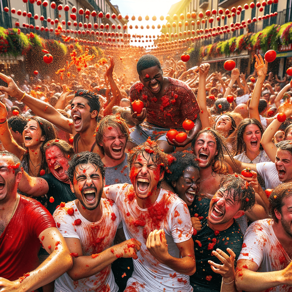 La Tomatina Number Painting