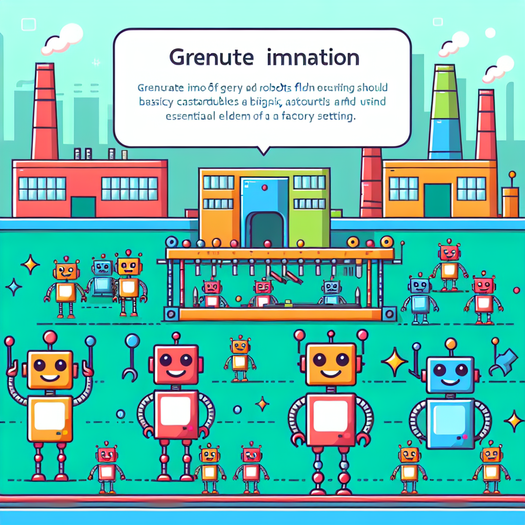 Funky Robot Assembly Line DIY Paint By Numbers