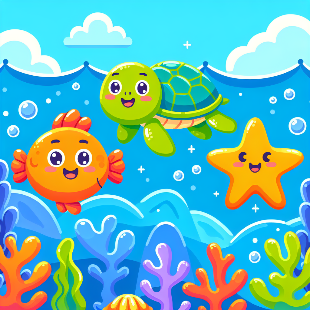 Silly Ocean Creatures Paint By Number