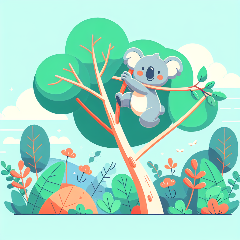 Adventurous Koala's Tree Trek Paint By Color
