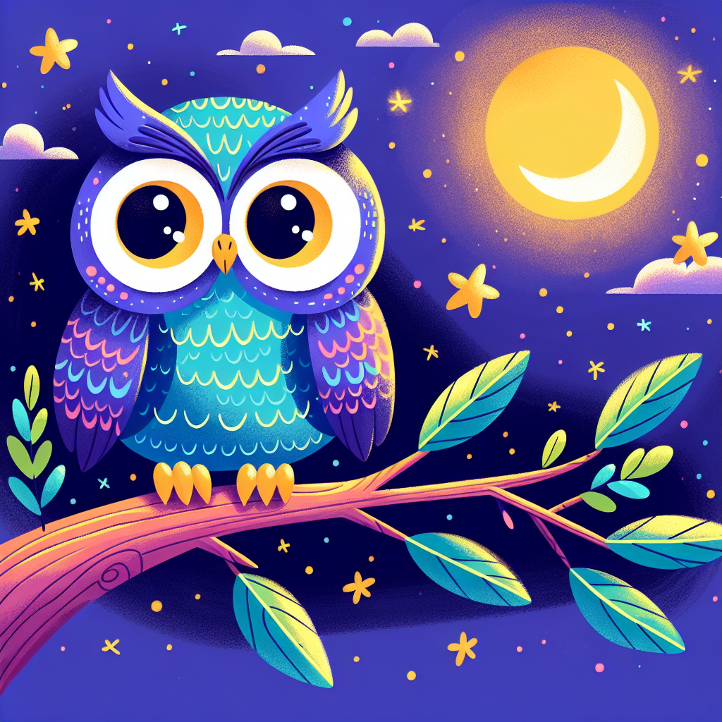 Adventurous Owl Number Painting