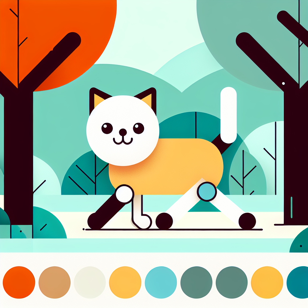 Whiskers' Woodland Walk Paint By Numbers