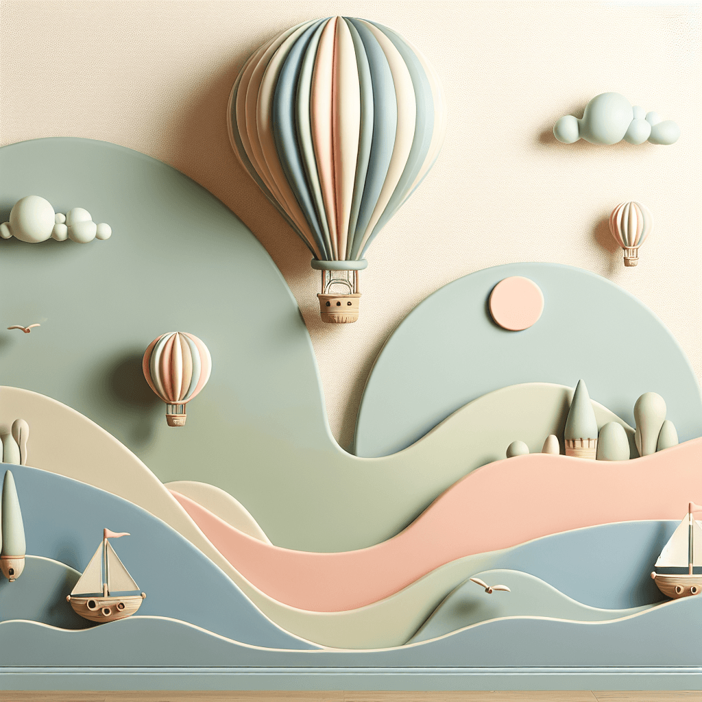 Vintage Hot Air Balloon Journey Paint By Numbers