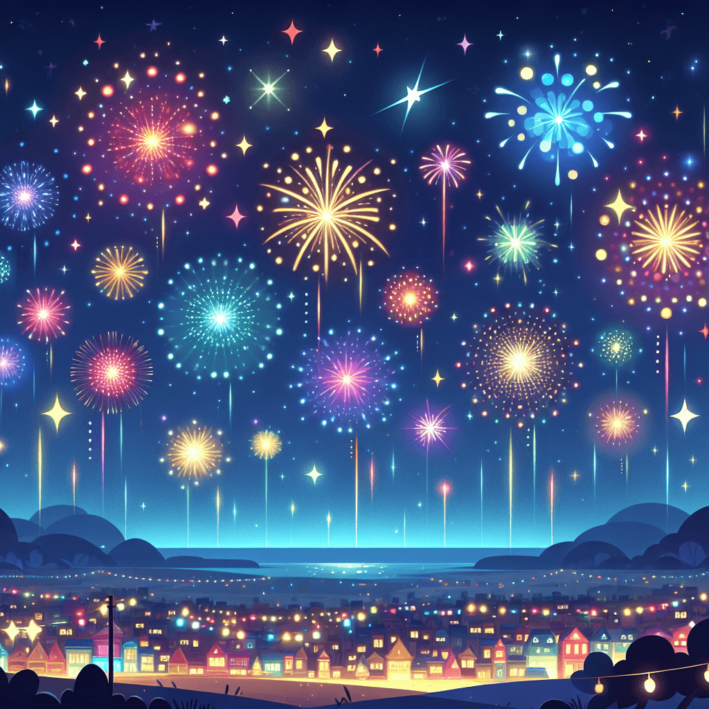 Sparkling Firework Paint By Number