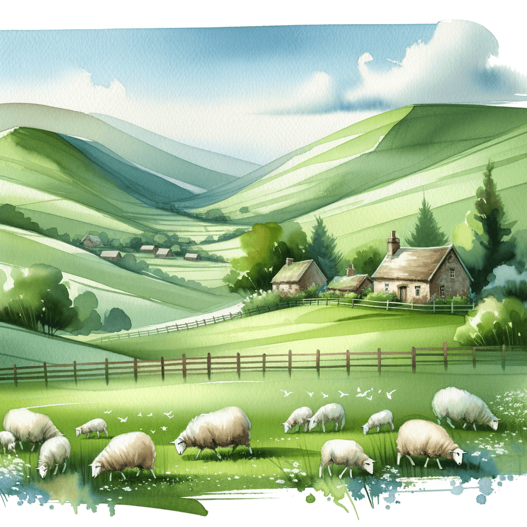 Peaceful Countryside Escape Painting By Numbers Kit