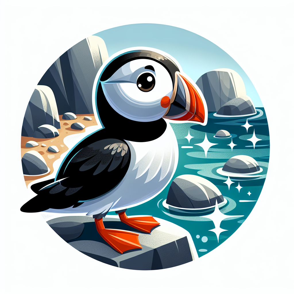 Pondering Puffin Numbered Painting Kits