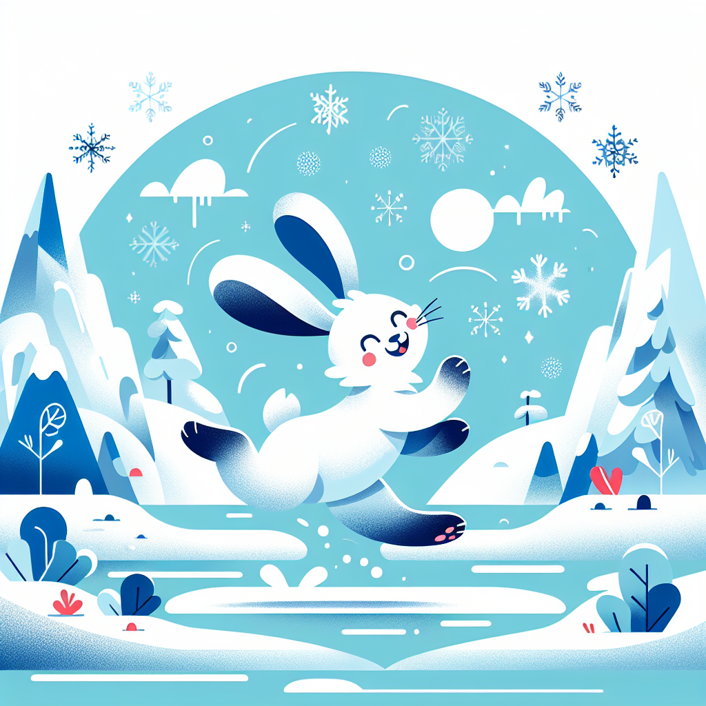 Arctic Hare's Snowy Day Paint By Color