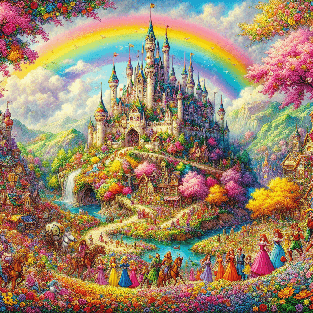 Dreamy Fairytale Landscape Paint By Numbers Kits
