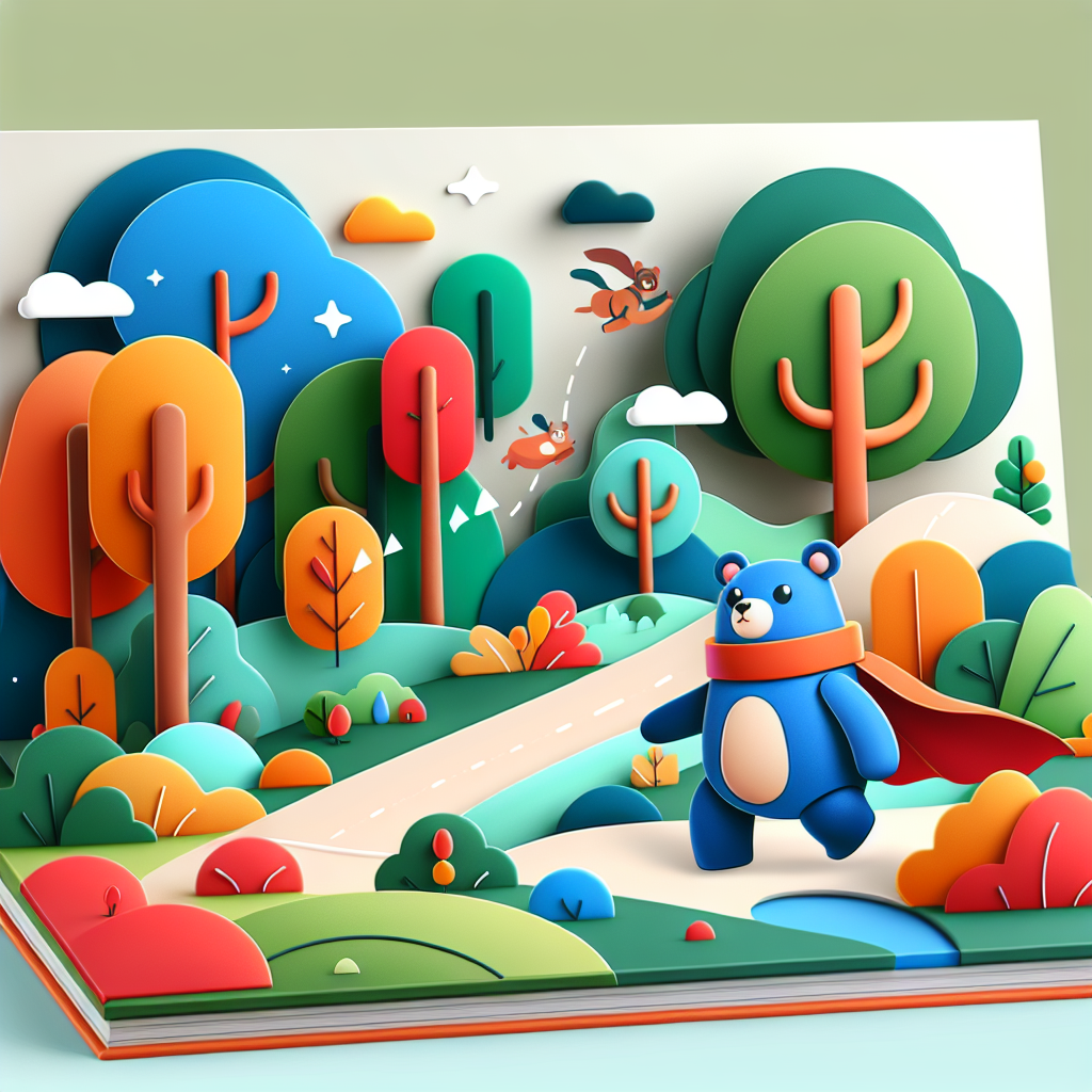 Brave Bear’s Woodland Quest Paint By Numbers Art