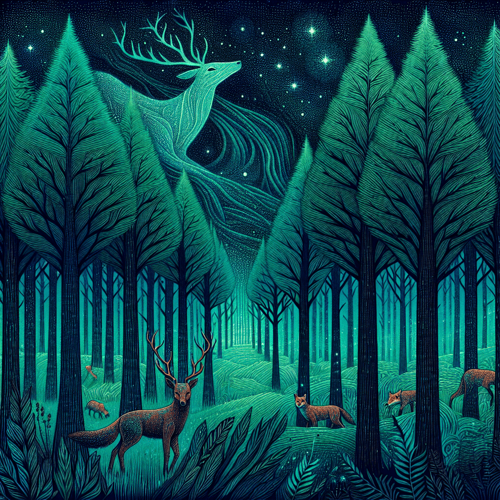 Mythical Woodland Retreat Number Painting