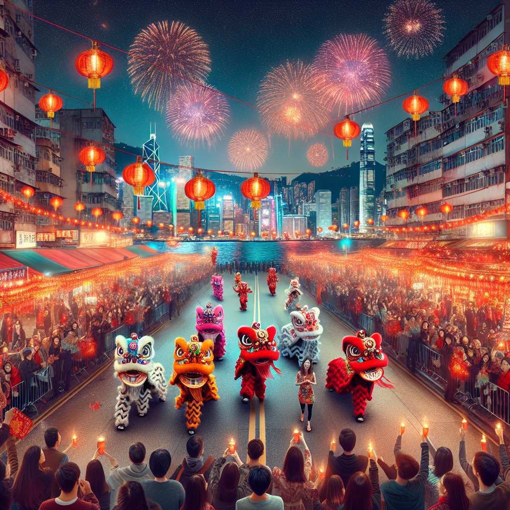 Chinese New Year In Hong Kong Paint By Numbers