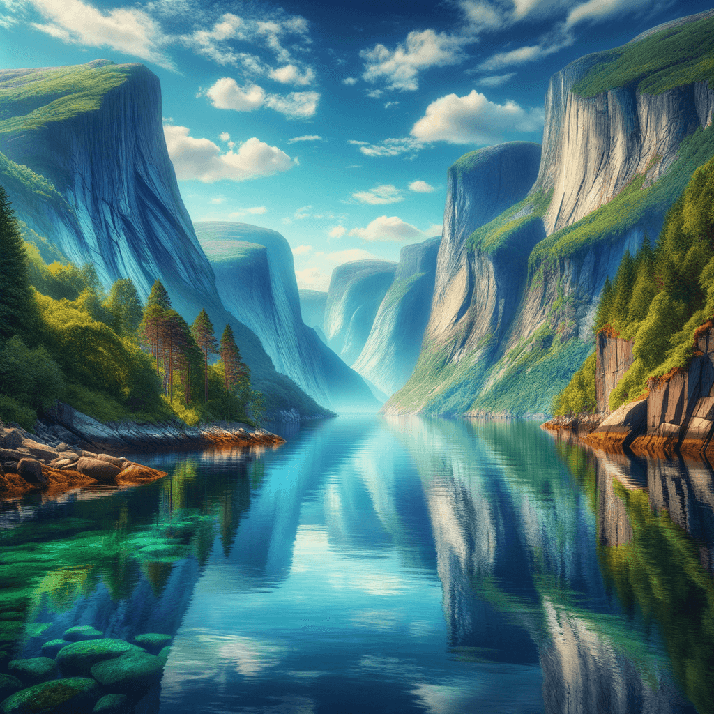 Majestic Fjord Escape Paint By Number