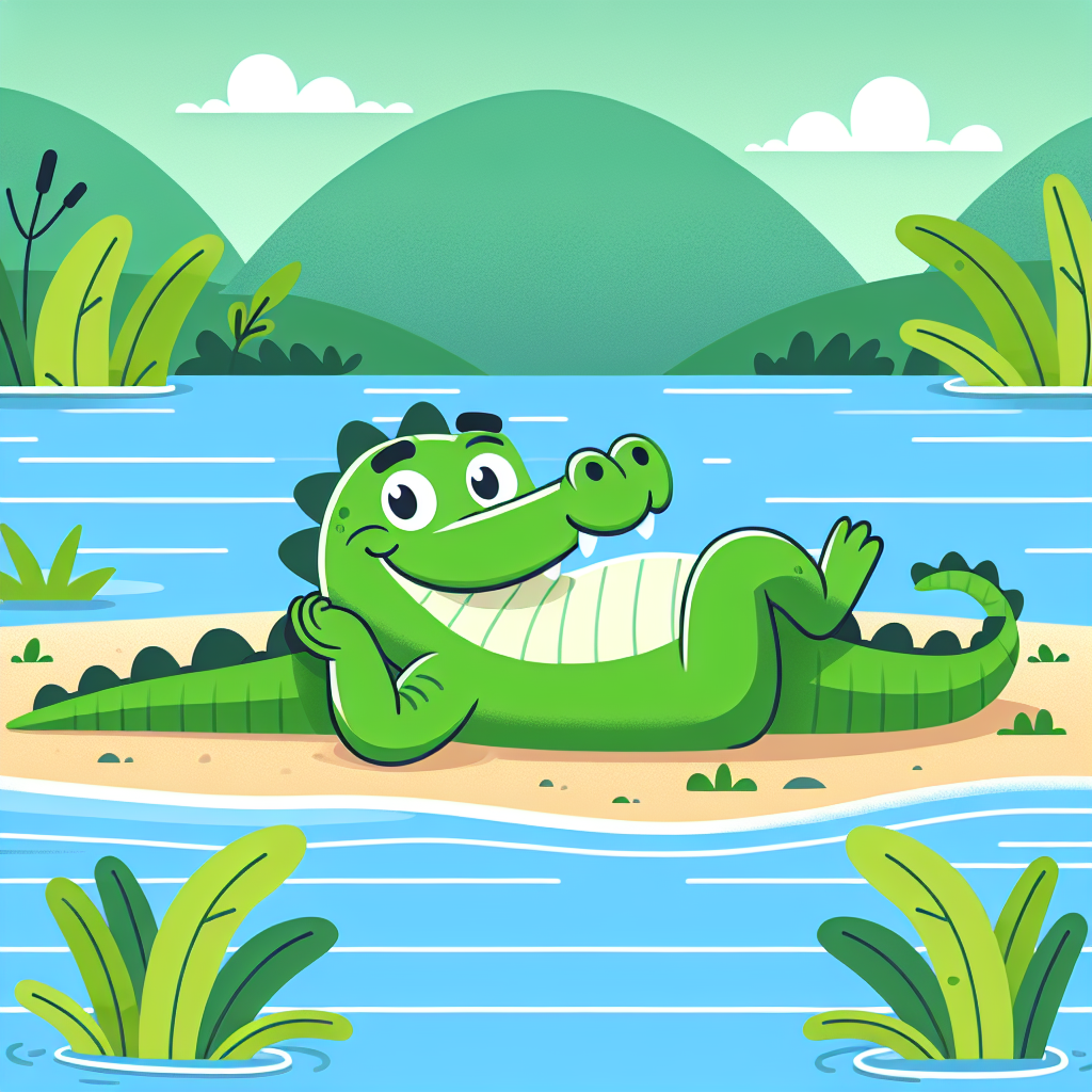 Cool Crocodile DIY Paint By Numbers