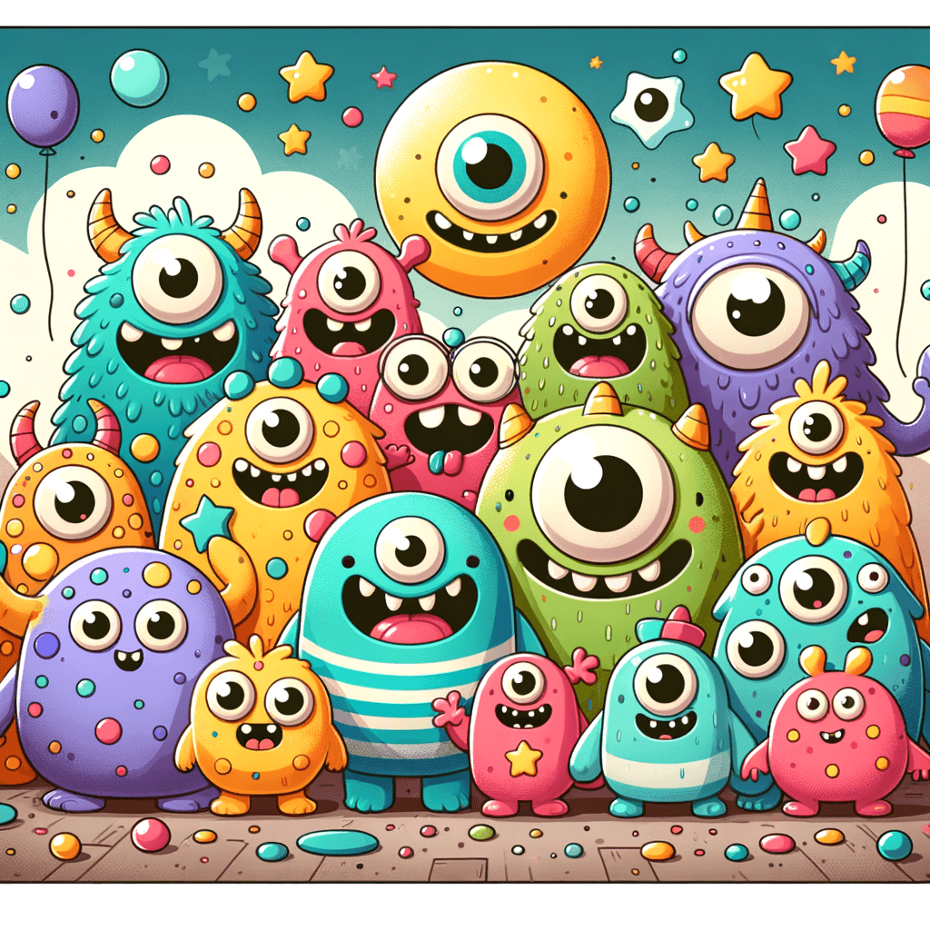Super Silly Monsters Paint By Numbers Art