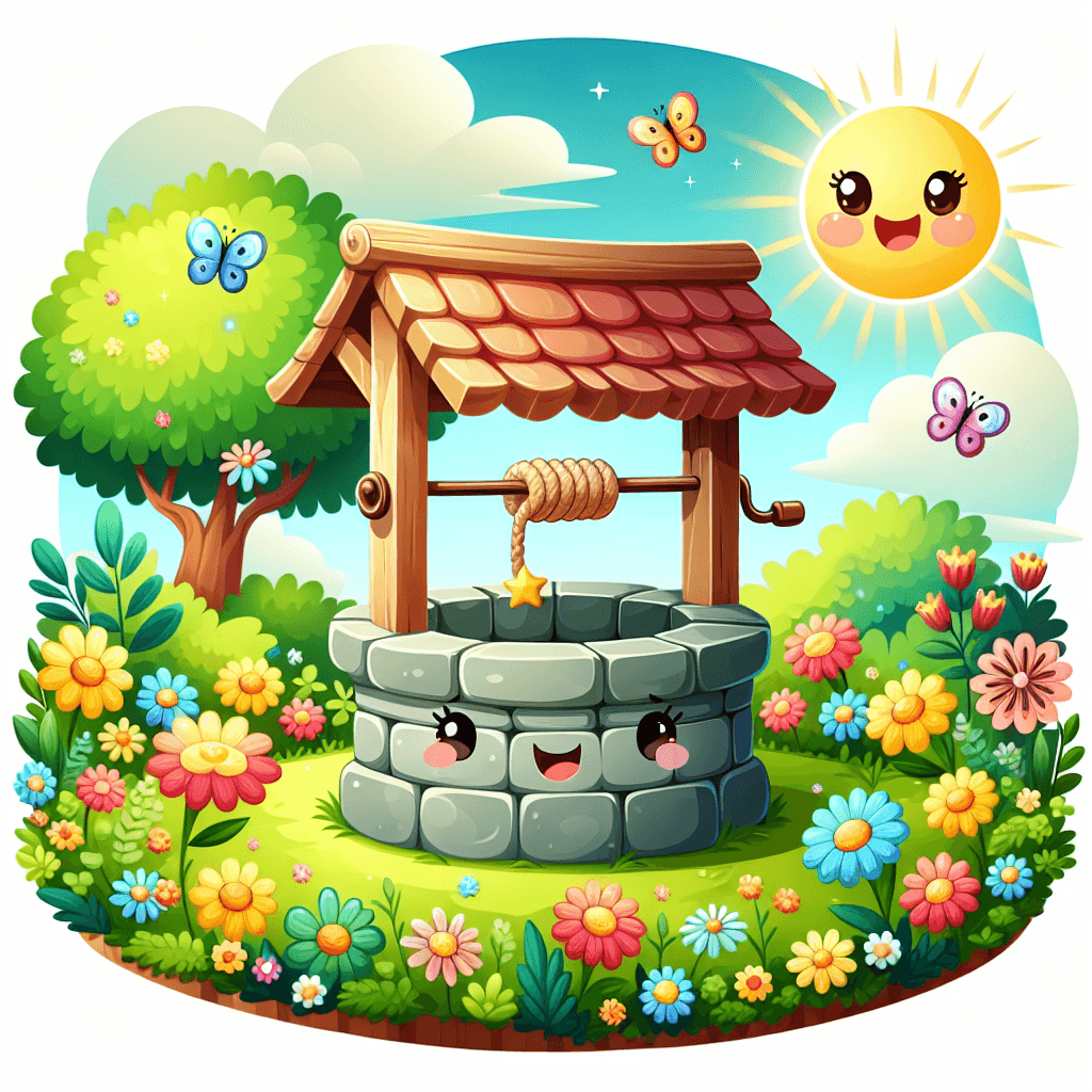 Whimsical Wishing Well DIY Paint By Numbers