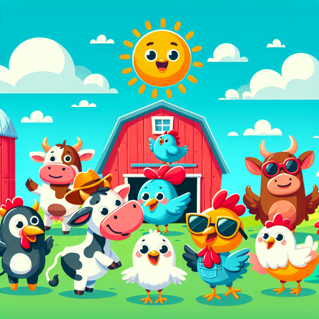 Funny Farm Adventures Paint By Color