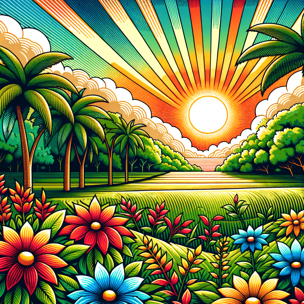 Hawaiian Oasis Paint By Numbers Kits